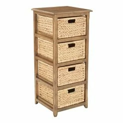 OSP Home Furnishings Sheridan Tall 4-Drawer Storage Chest