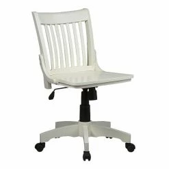 OSP Home Furnishings Deluxe Armless Wood Banker's Chair