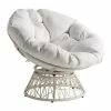 OSP Home Furnishings Papasan Chair Cream